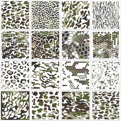 Camo Stencil for Spray Paint 6inch Stencils Camouflage Stencils... 