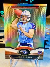 2011 Jake Locker Topps Platinum Rookie Card #125 Tennessee Titans. rookie card picture
