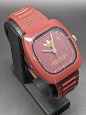 ADIDAS ORIGINALS RETRO WAVE TWO Armbanduhr Uhr Wasserdicht 37 mm rot