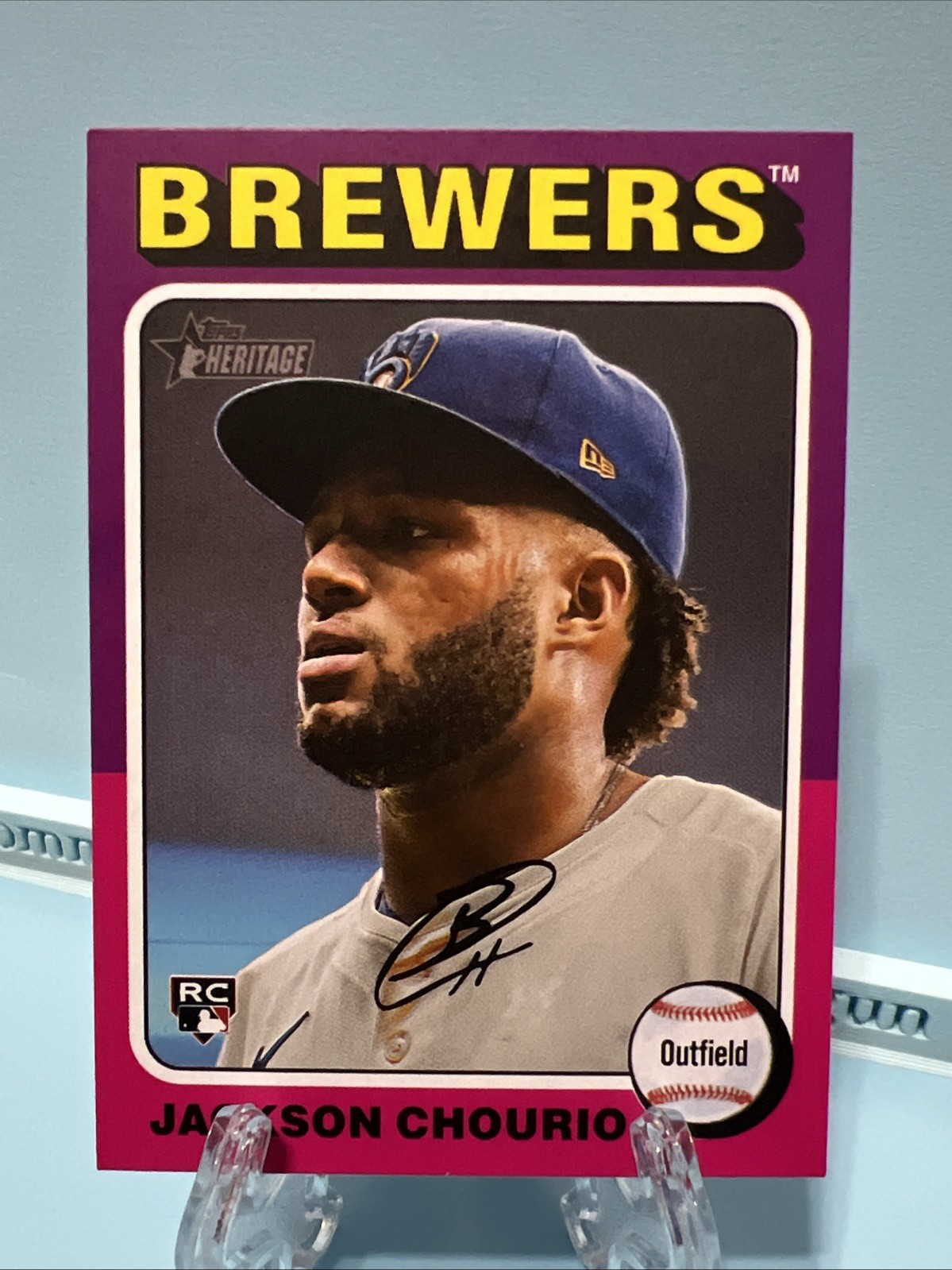 Jackson Chourio RC 2024 Topps Heritage High Number Rookie Card #632 Brewers