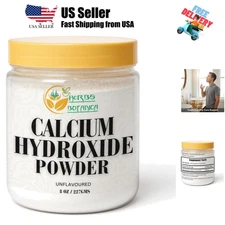 Calcium Hydroxide Powder 8 oz Fine Food Grade Lime Powder for Culinary, Pickl...