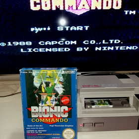 BIONIC COMMANDO NINTENDO NES VERSIONE PAL A MATTEL ITALIANO CIB DA COLLEZIONE