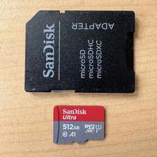 SanDisk 512GB Ultra Micro SD microSDXC SDXC Memory Card + SD Adapter