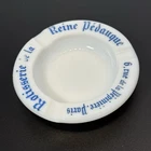 Vintage Opalex Milk Glass Ashtray Reine Pedauque Restaurant Cafe Paris France