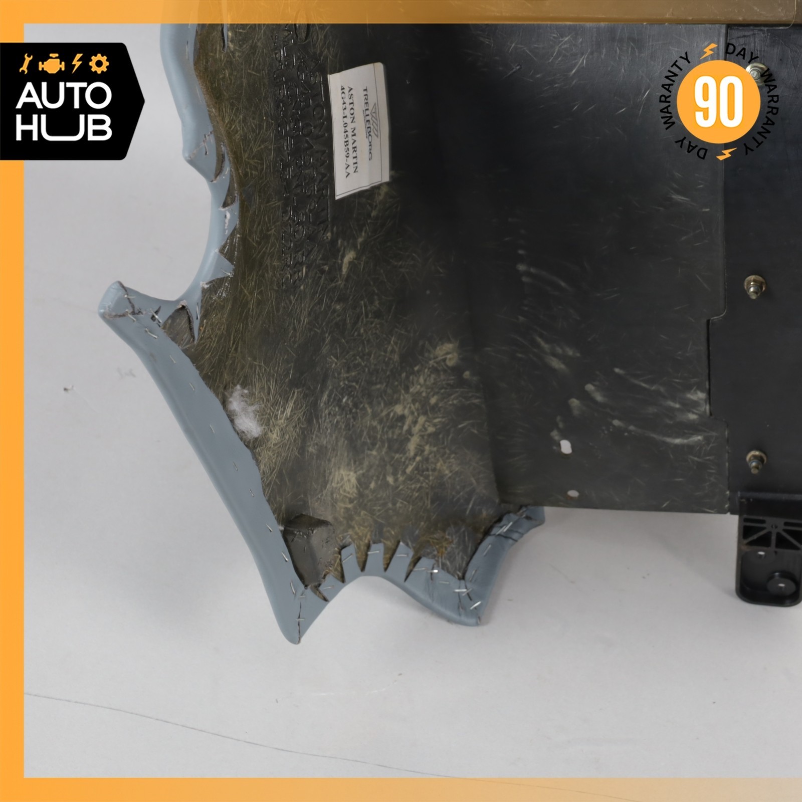 05-12 Aston Martin DB9 Volante Rear Center Console Panel Cover Blue OEM 34k