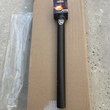 S&M Long Johnson Stealth Pivotal Seat Post (Black) BMX Bike SEATPOST 27.2mm Bike