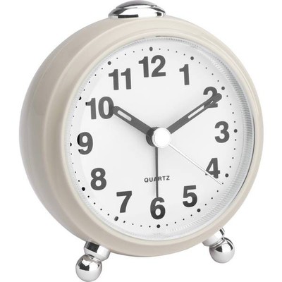 TFA Dostmann 60.1030.09 Quartz Alarm Clock Beige Alarm Time 1