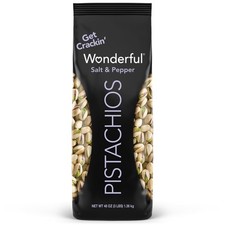 Wonderful Pistachios In Shell, Salt Pepper Flavored 48 Ounce Pack of 1