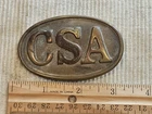 Civil War CSA Confederate Belt Buckle Puppy Paw Plate L@@K!!!