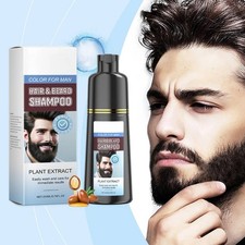 High Quality Male Beard Care Coloring Moisturizing Black Beard Beard Shampoo