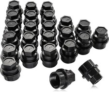 24Pcs Wheel Lug Nut Cap Covers Thread Fit for GMC for Chevy C1500 C2500 C3500