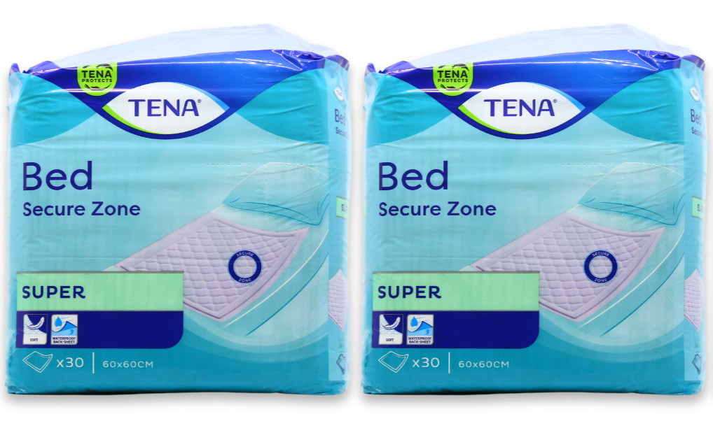 Tena Bed Secure Zone Super Sheets 30 Pack Incontinence Protection - Image 4