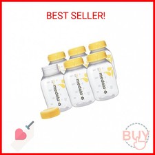 Medela Breast Milk Collection and Storage Bottles with Solid Lids - 6pk/5oz-150m