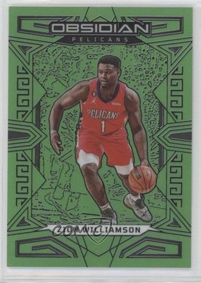2022-23 Panini Obsidian Electric Etch Green Flood 23/25 Zion Williamson #35 hs9