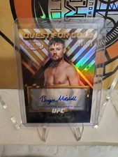 BRYCE MITCHELL Auto Quest For Gold 120/199 2024 Topps Gold Label UFC QGS-BMI