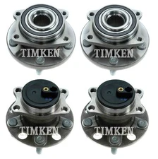 Front and Rear Wheel Bearing & Hub Assembly Kit Timken For 200 Avenger FWD 11-14