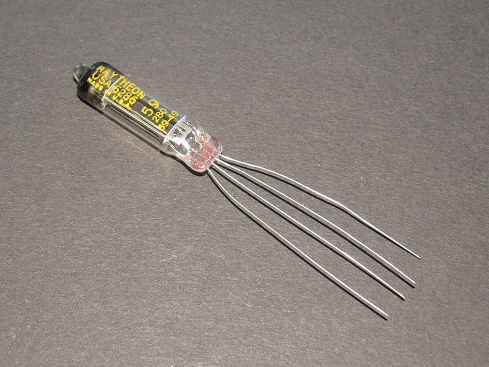 Ratheon 6286 Audio Subminiature Pipe Tube High Vacuum Triode, NOS ...