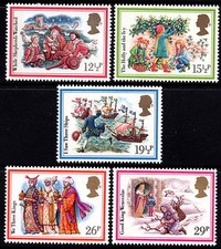 GB MNH STAMP SET 1982 Christmas Carols SG 1202-1206 UMM