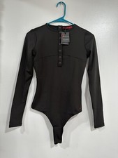 NEW With Tags n:Philanthropy Long sleeve Bodysuit XS In Black