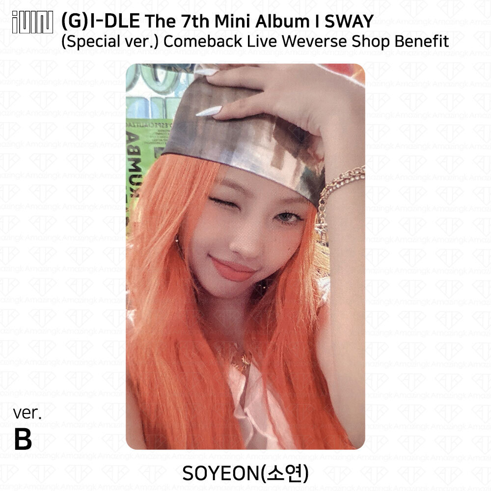 G)I-DLE G-IDLE I SWAY Weverse Shop Comeback Live Benefit Photocard