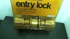 Heavy Duty Polished Brass Entry Lock Door Knob, FREE SHIPPING