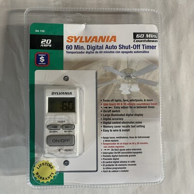 60 Minute Digital Auto Shut-Off Timer - 20-Amp MODEL-SA155
