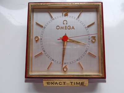 OMEGA Schreibtischuhr aus ca.1960, luxuriös & funktionsfähig, sehr selten!!!