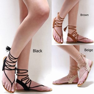 beige lace up sandals