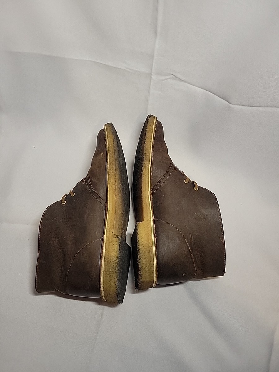 Clarks Original 11826 Size 10.5 Boots Mens R2A1 Desert Boot 11826 Clarks Clarks Classic Brown Leather 2-Hole  main image 2