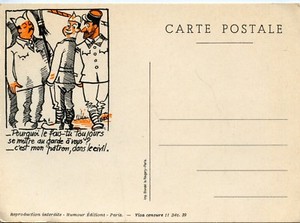 Carte Postale Humour Militaire Illustrateur Bec Se Mettre Au Garde A Vous Ebay