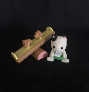 sylvanian families tuxedo cat baby