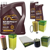Mann Inspektionspaket 7L Mannol Energy Combi Ll 5W-30 FüR Mercedes-Benz