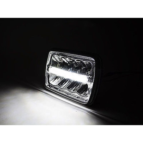 7X6" Chrome LED HID Light Bulbs Clear Sealed Beam Headlamp Headlight - Picture 11 of 11