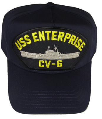USS ENTERPRISE CV-6 HAT CAP USN NAVY SHIP BIG E YORKTOWN CLASS AIRCRAFT CARRIER