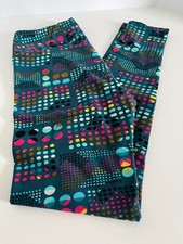 LuLaRoe OS One Size 2-10 Leggings Multi-Color Dots Pattern NWOT