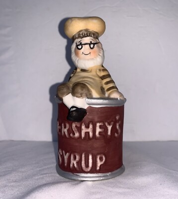 Vintage Hershey Syrup Elf Ceramic Bell J.H. Schuler Co. Collectible Ornament