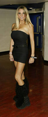Model Jordan at Craig David party after the MOBO Awards at Scala c- Old Photo 4