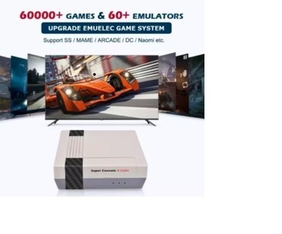 Superw Console x Cube, 60.000 Retro Spiele, 2 Controller, HDMI