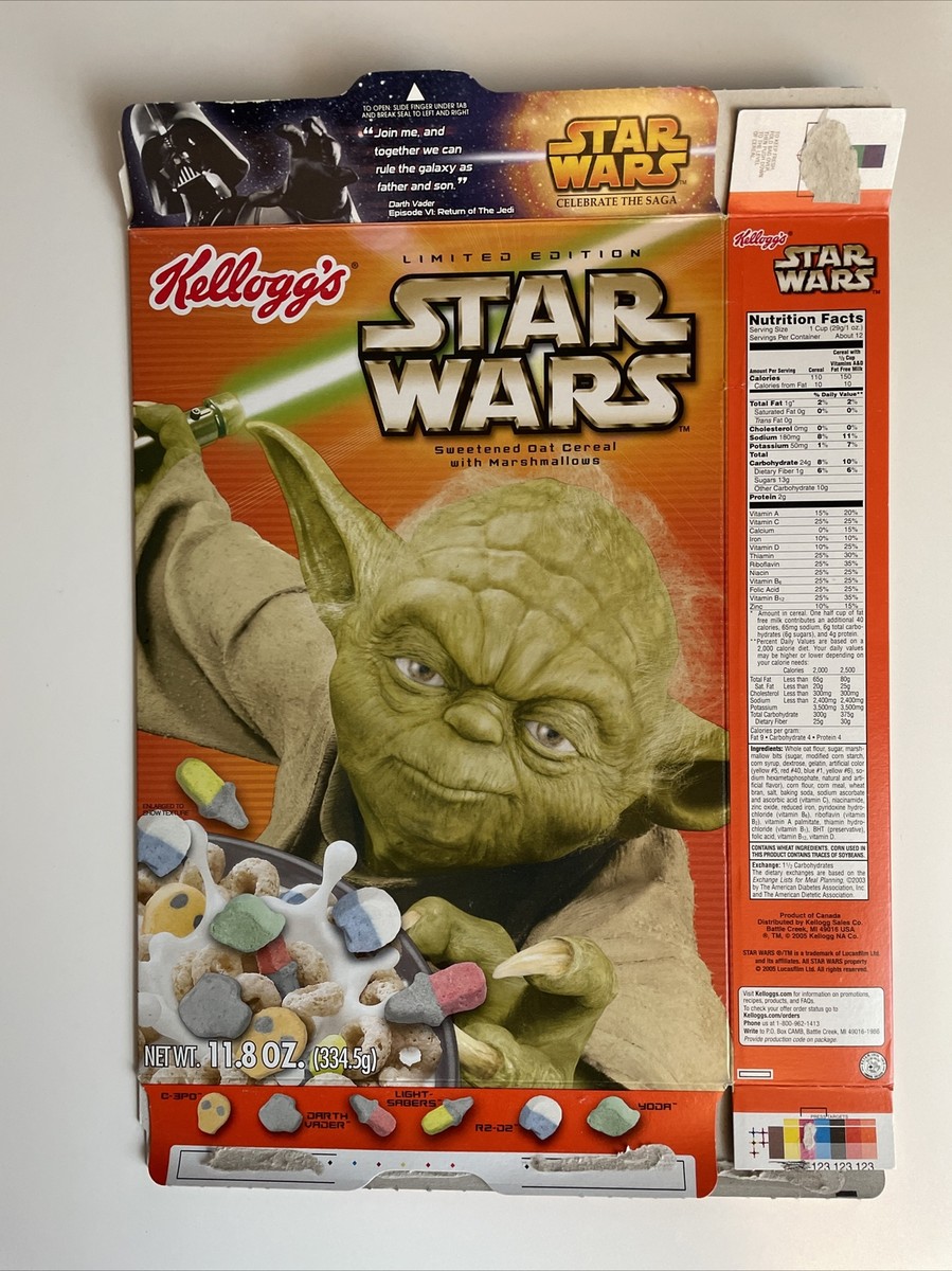 2005 Kellogg's Star Wars Spoon on Cereal Box Limited Edition