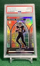 2022 Mosaic Chris Olave Glass Mosaic Rookie #GM-28 PSA GEM MT 10