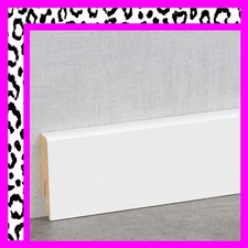 AKTION 34 Stück Sockelleiste weiß 58mm Cube K58C Fußleiste FREI HAUS Bodenleiste