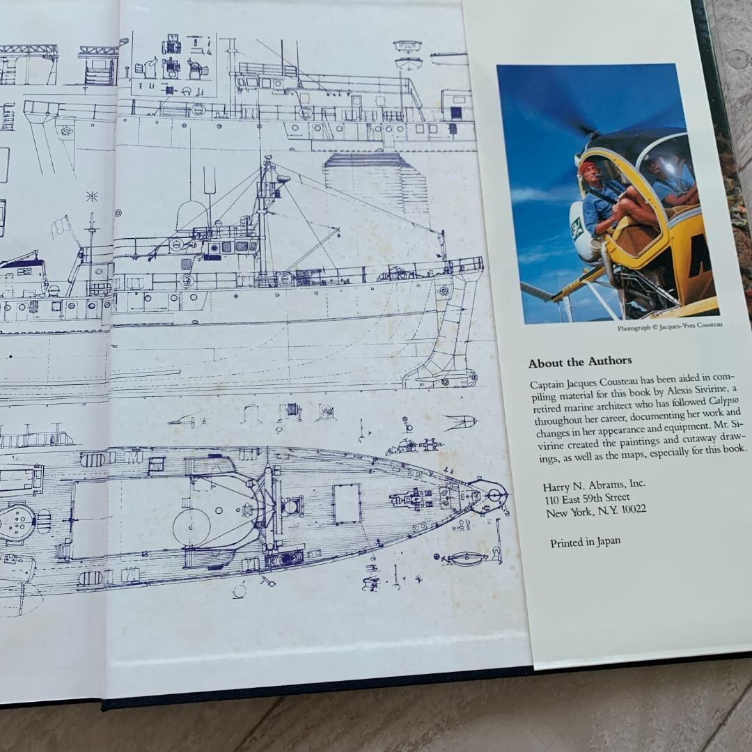 Jacques Cousteau's Calypso hardcover book From Japan used Jacques Cousteau's Calypso hardcover book From Japan used
