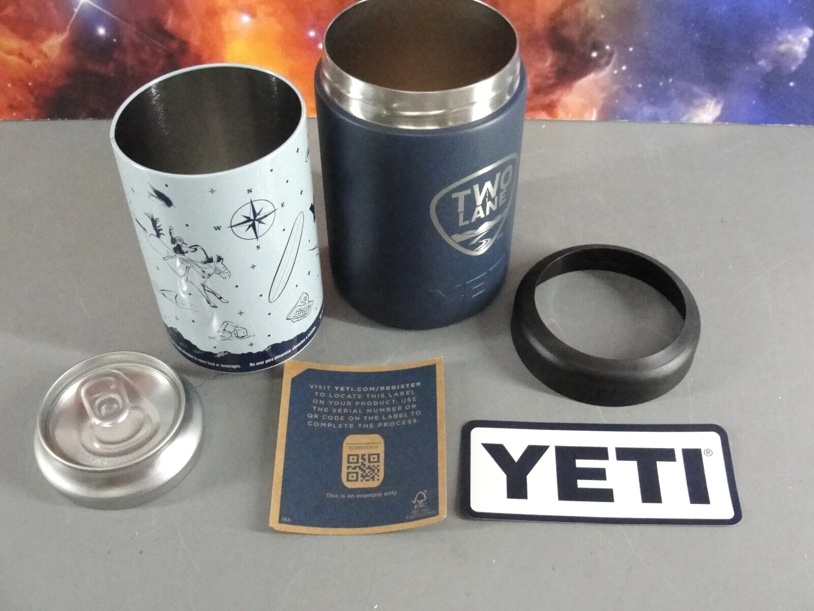 TWO LANE BEER YETI COLSTER DRINK INSULATOR STASH CAN COOLER HIDDEN STORAGE NEW