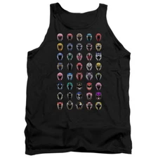 POWER RANGERS VISUAL TIMELINE Licensed Men's Graphic Tank Top Sleeveless SM-2XL