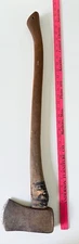 4lbs 10oz Antique Collins Old Timer Axe F Diehl & Son Wood Handle Single Bit 31”