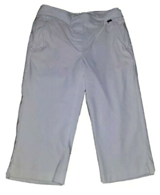 EP Pro Golf Pedal Pusher Capri Pants, Womens Size 4, White, W 27, Inseam 15, NEW
