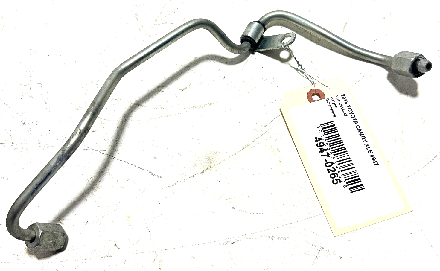 2018 - 2023 TOYOTA CAMRY 2.5L ENGINE FUEL INJECTION SYSTEM HOSE TUBE PIPE OEM