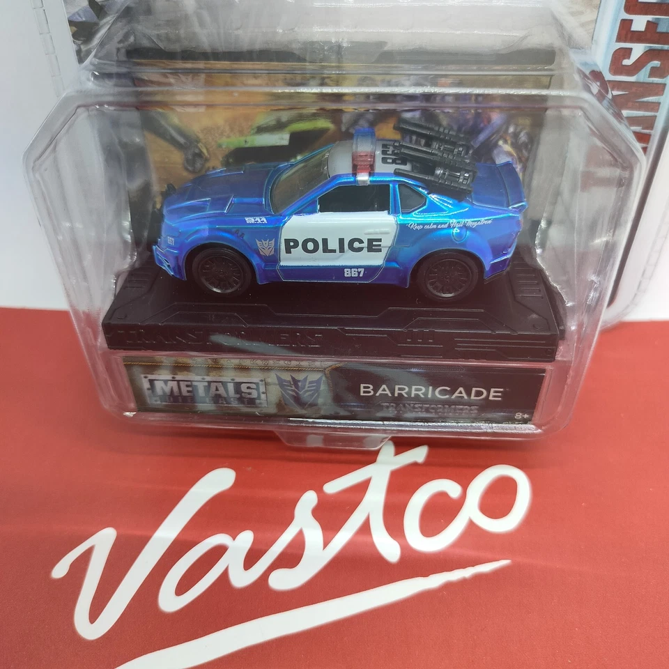 2017 Jada Toys Hollywood Rides Transformers Barricade Police Car Hasbro 98389 - Image 2 of 4