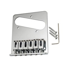 Chrome 6 Saddles Guitar Bridge Plate Sets for Tele Telecaster TL Replace