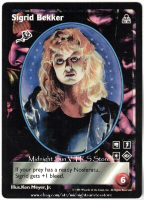 Sigrid Bekker Toreador Dark Sovereigns V:TES VTES Vampire CCG